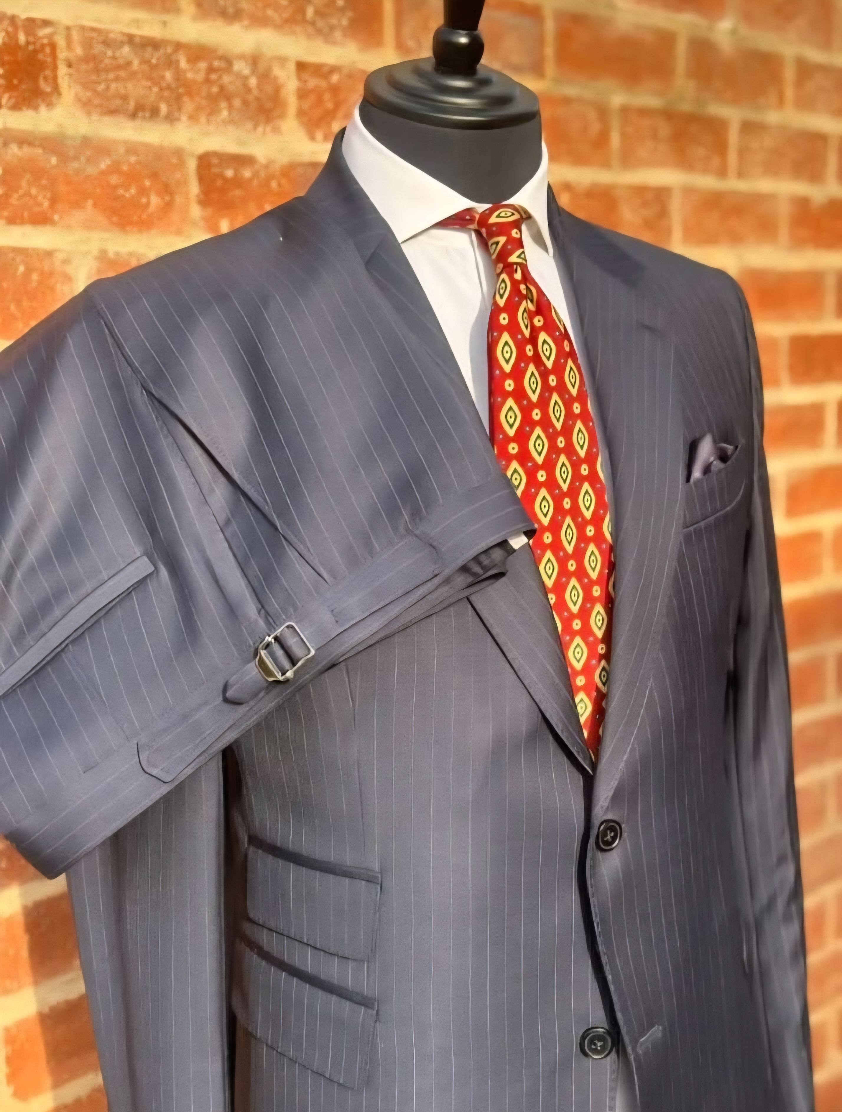 Pinstripe 2-piece suit