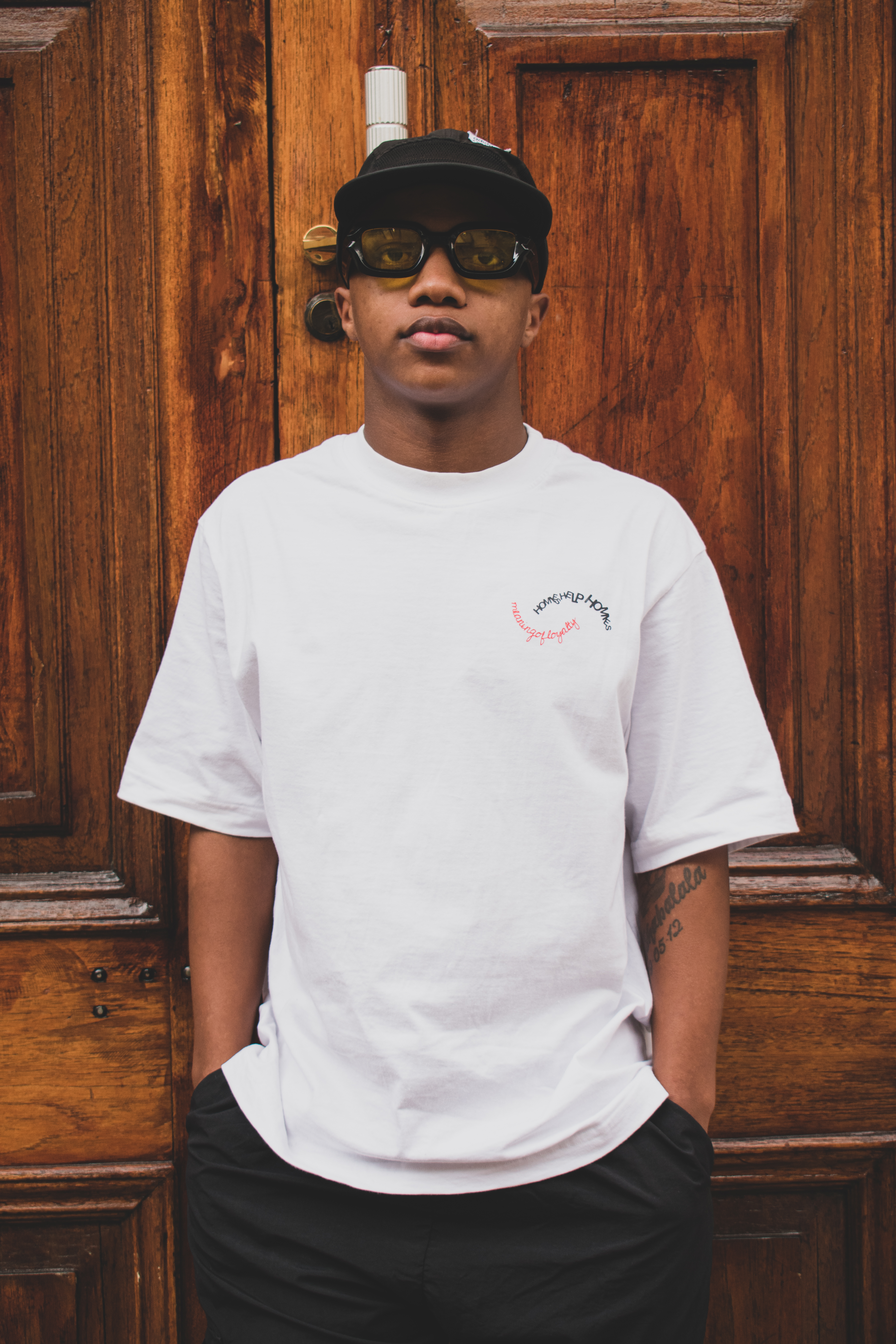 The HHH Industrial Logo  White tee