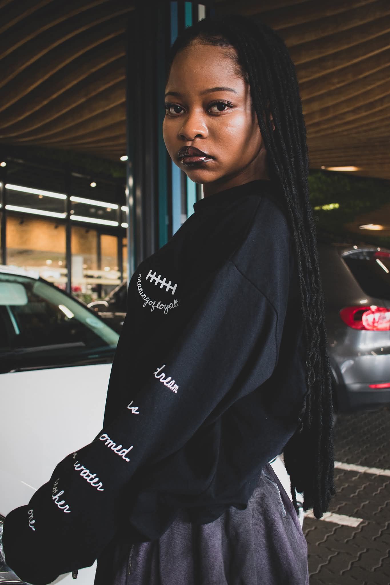 The Smyle w/ Loyalty black long sleeve tee