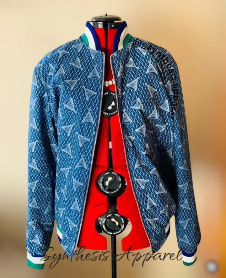 Blue shweshwe jacket