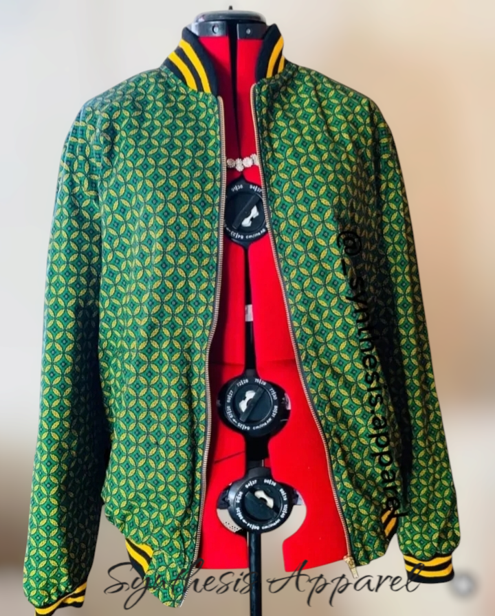 Green shweshwe jacket