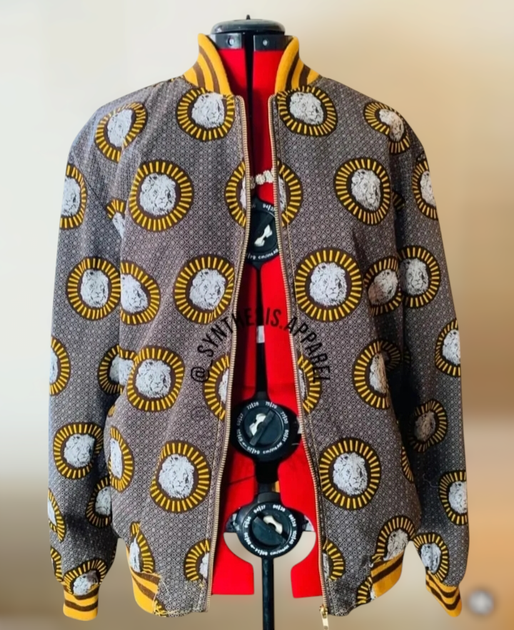 Brown shweshwe jacket