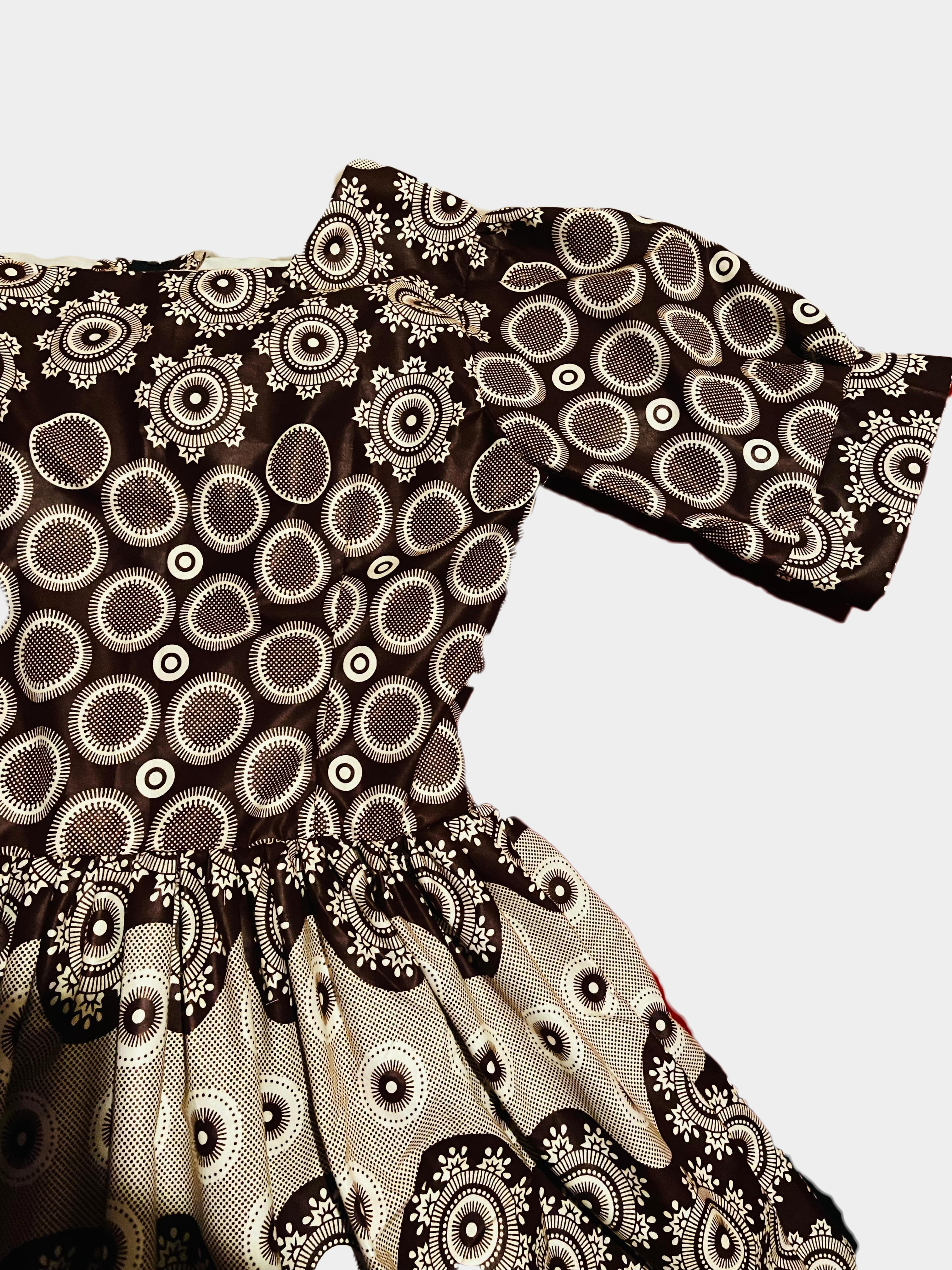 Stylish wax print dress B