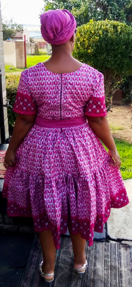 Stylish wax print dress P